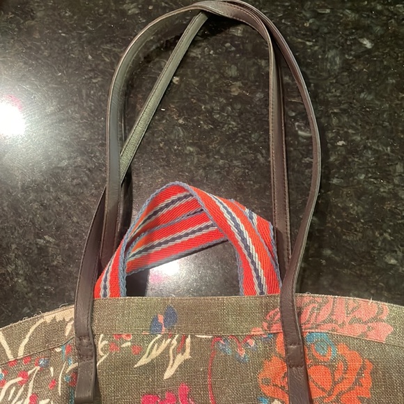 EPICE PARIS OLIVE LINEN COTTON TOTE - Picture 2 of 8